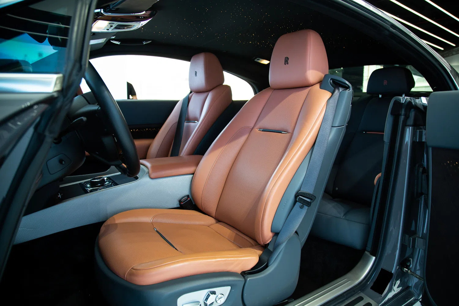 2019 Rolls-Royce Wraith Luminary Edition interior, seats, Tan, Full leather