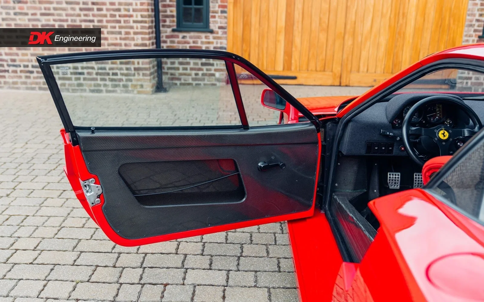 1988 Ferrari F40 interior, door panel