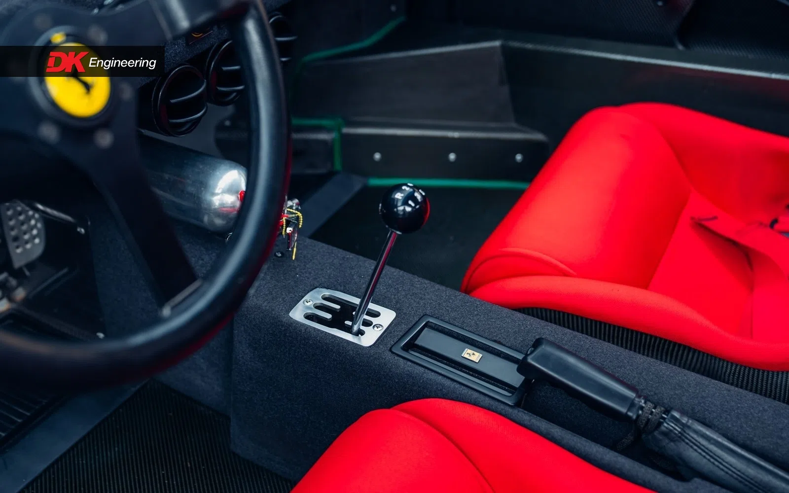 1988 Ferrari F40 interior, center console