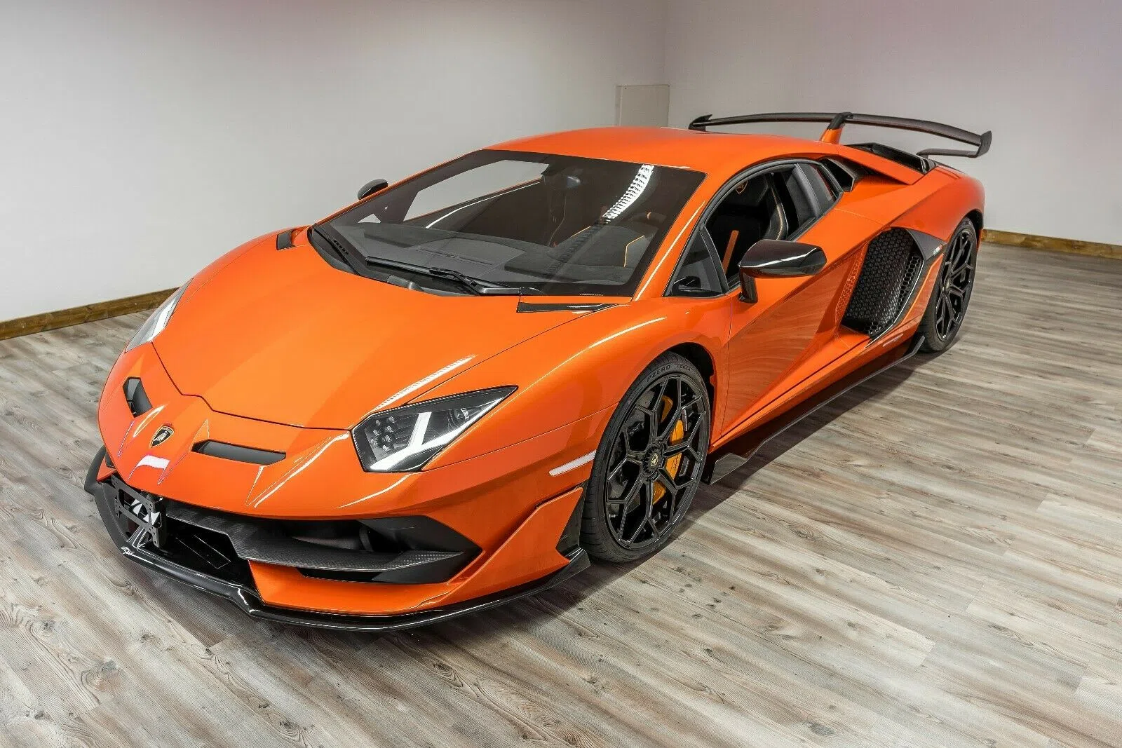 2019 Lamborghini Aventador SVJ for sale, exterior, Orange Metallic