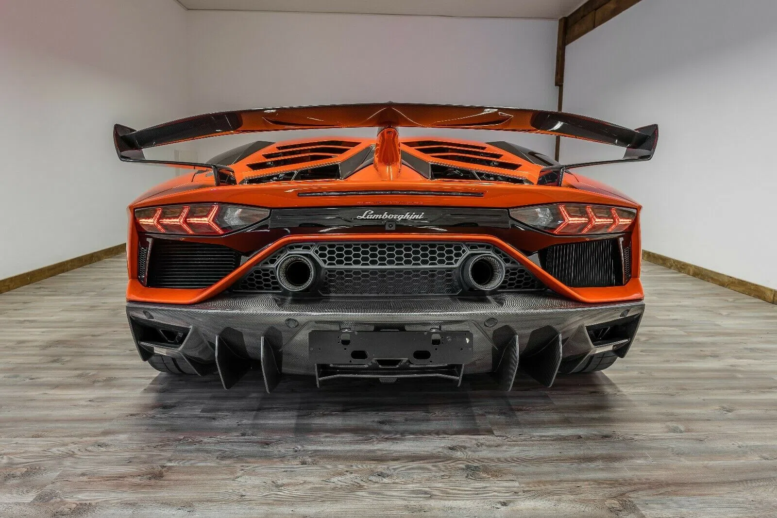 2019 Lamborghini Aventador SVJ for sale, exterior, Orange Metallic