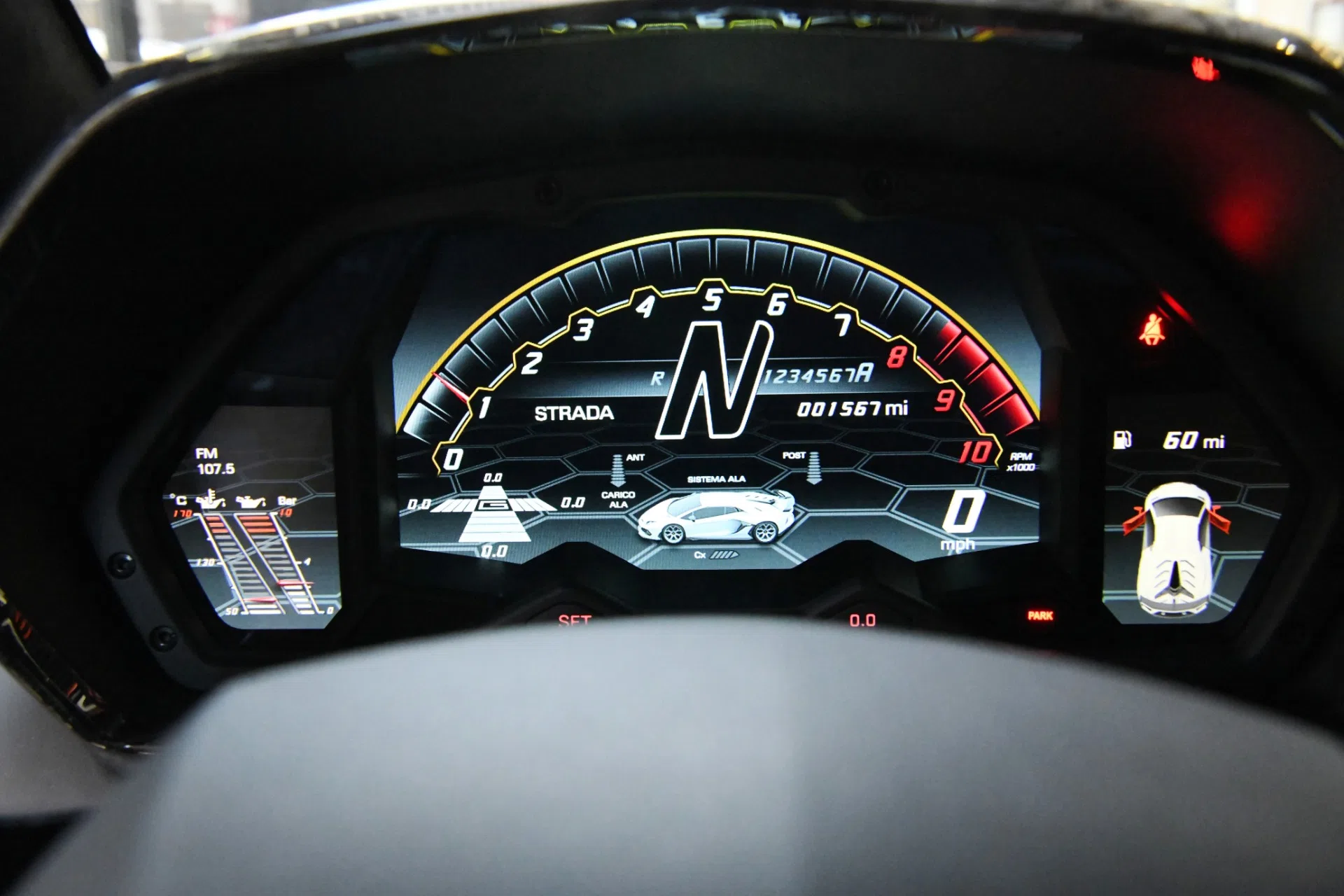 2019 Lamborghini Aventador SVJ interior