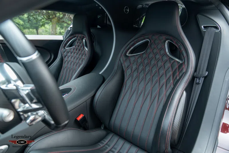 2019 Bugatti Chiron Sport interior, seats, Beluga Black Leather