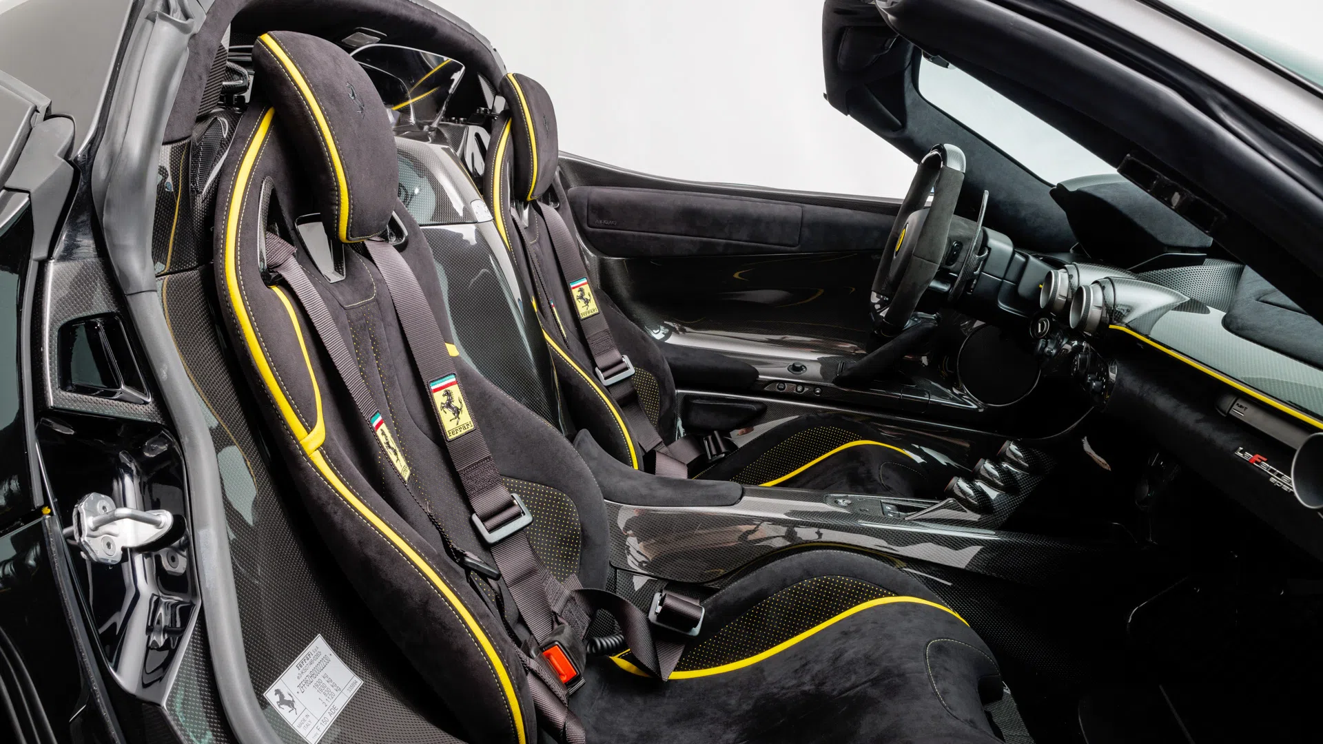 2016 Ferrari La Ferrari Aperta interior, seats, Alcantara