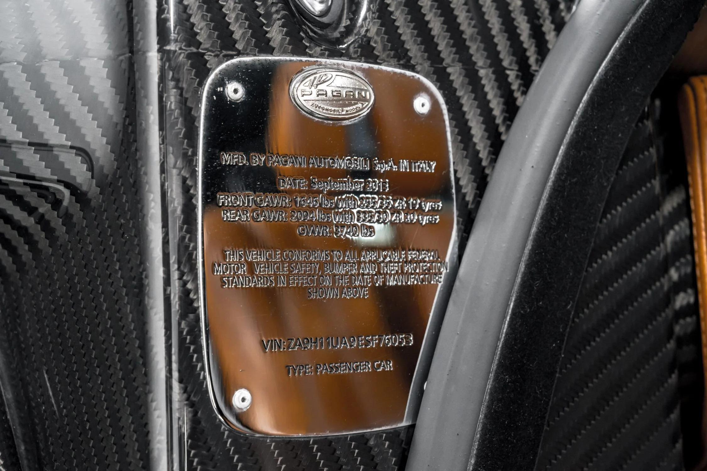 2014 Pagani Huayra, 14/64
