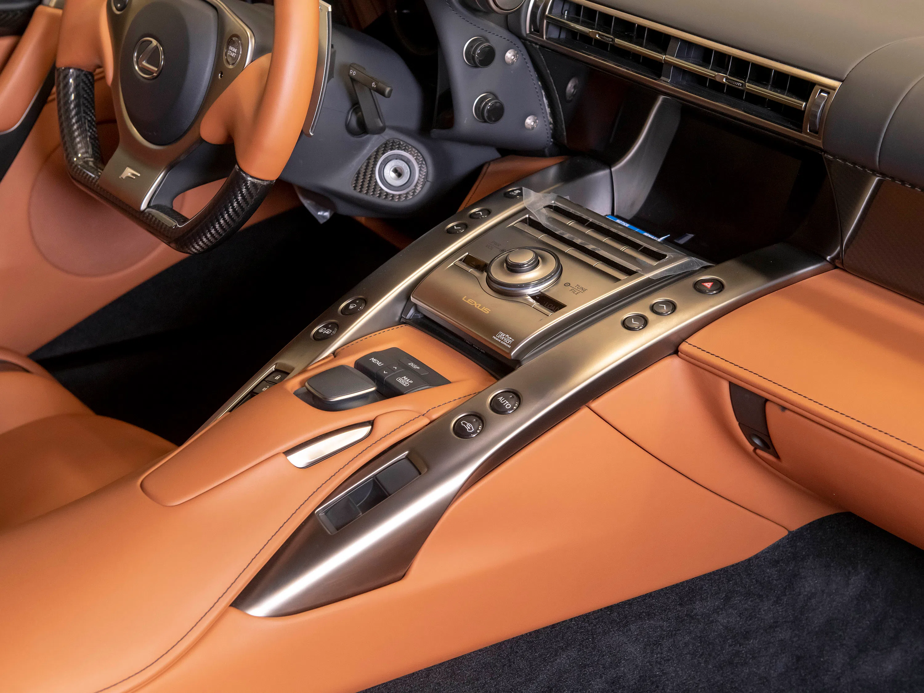2012 LEXUS LFA interior, center console