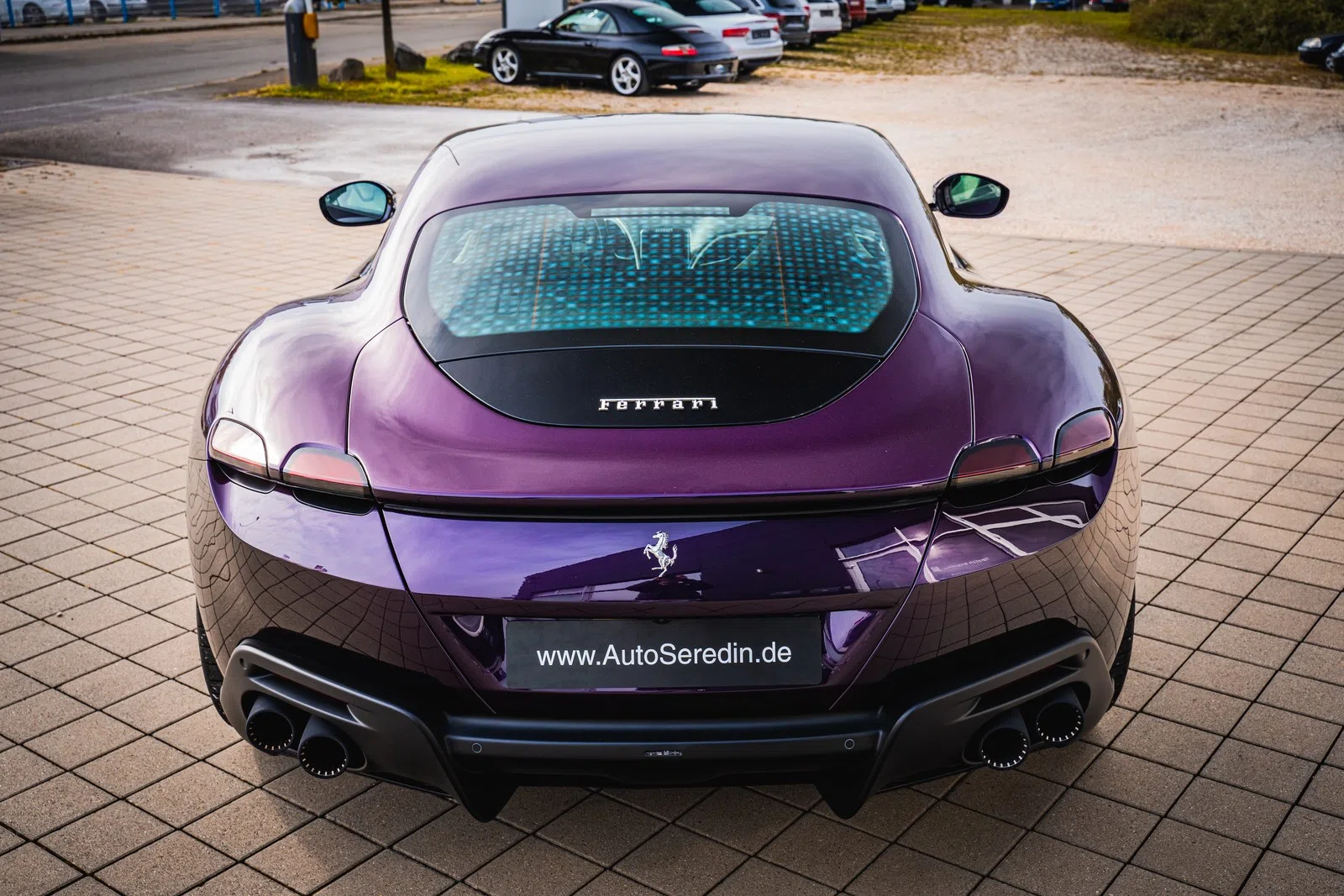 2023 Ferrari Roma for sale, exterior, Viola Hong Kong metallic