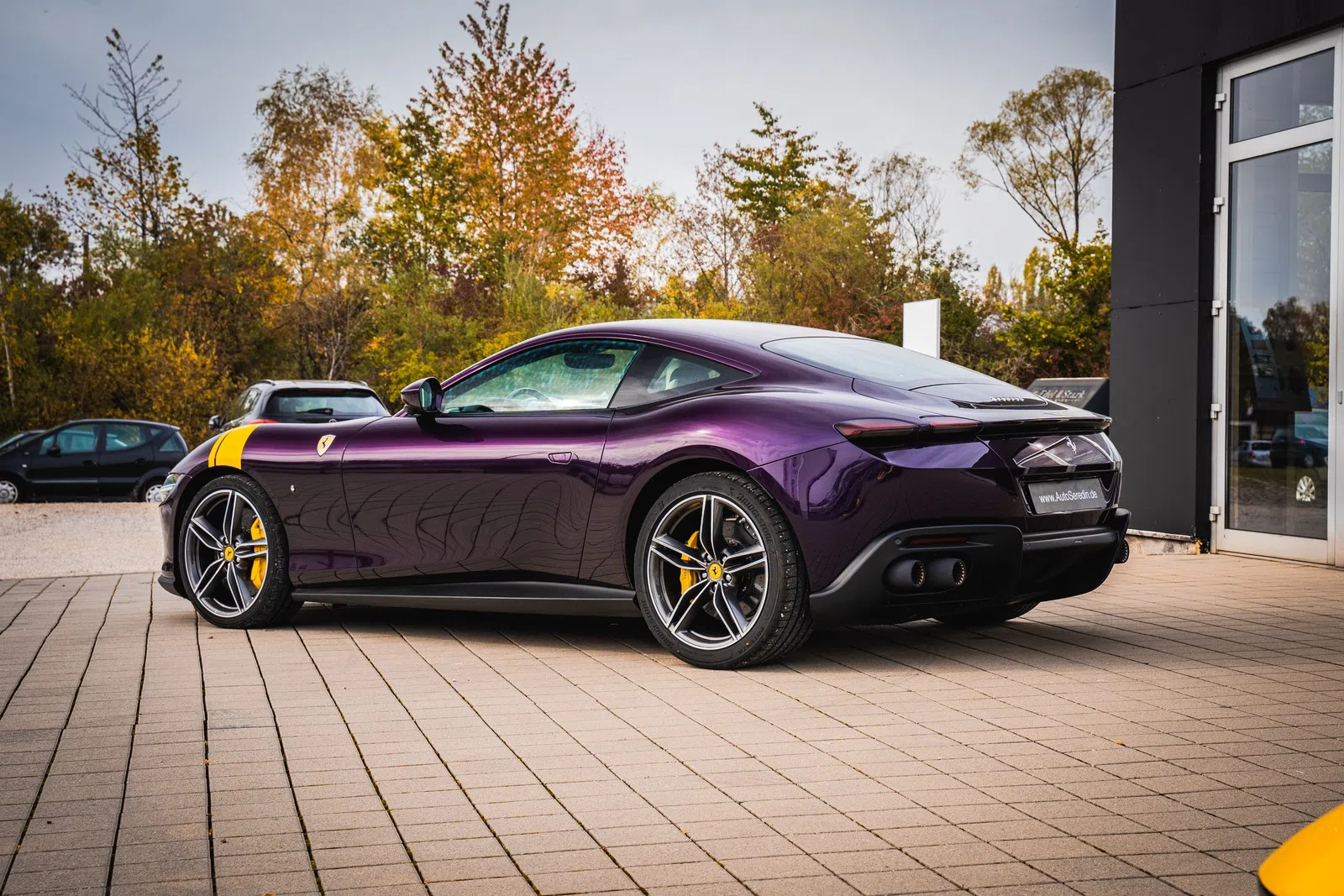 2023 Ferrari Roma for sale, exterior, Viola Hong Kong metallic