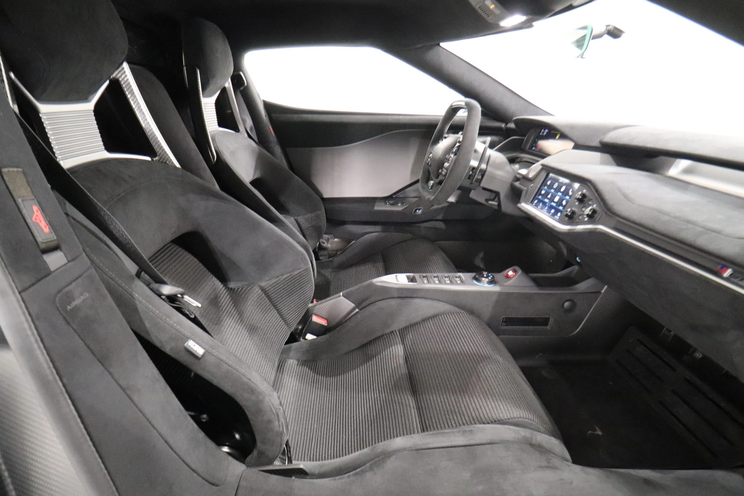 2018 Ford GT interior, Alcantara