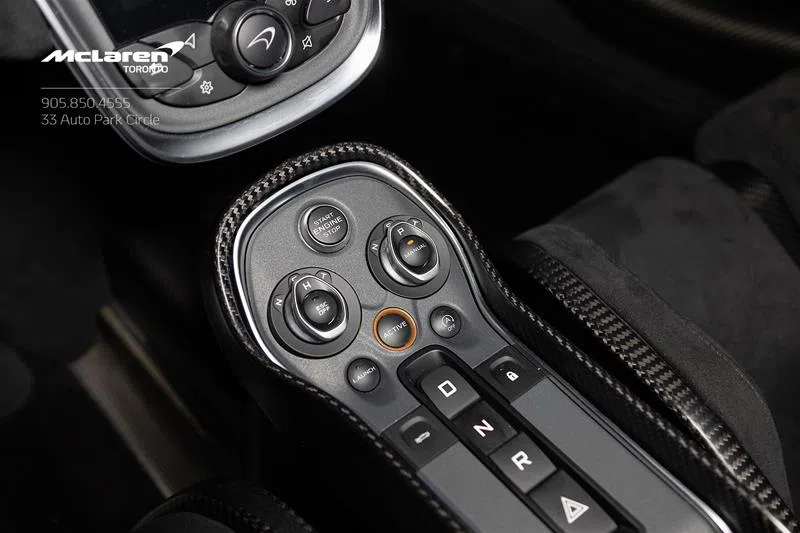 2020 McLaren 620R interior, center console