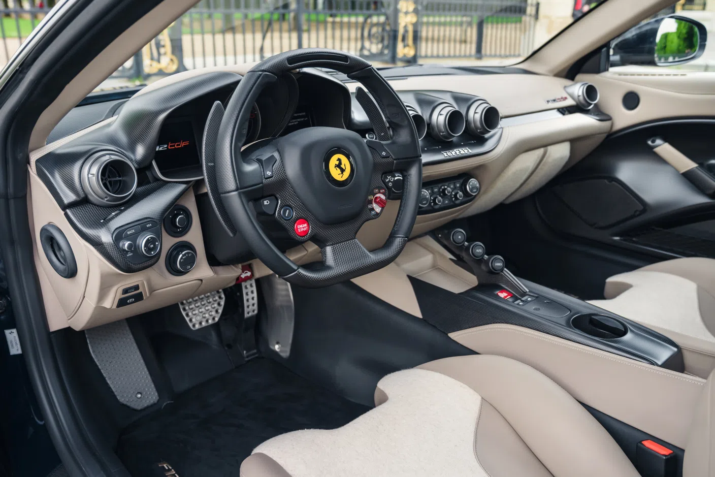 2017 Ferrari F12tdf interior, dashboard