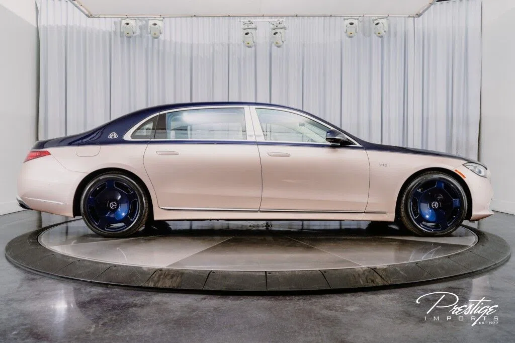 2023 Mercedes-Maybach S 680 Haute Voiture for sale, exterior, Nautical Blue Metallic / Rose Gold