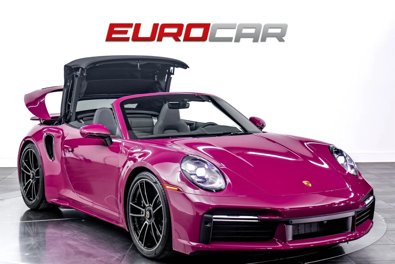 2023 Porsche 911 Turbo S for sale, exterior, Ruby Star Neo