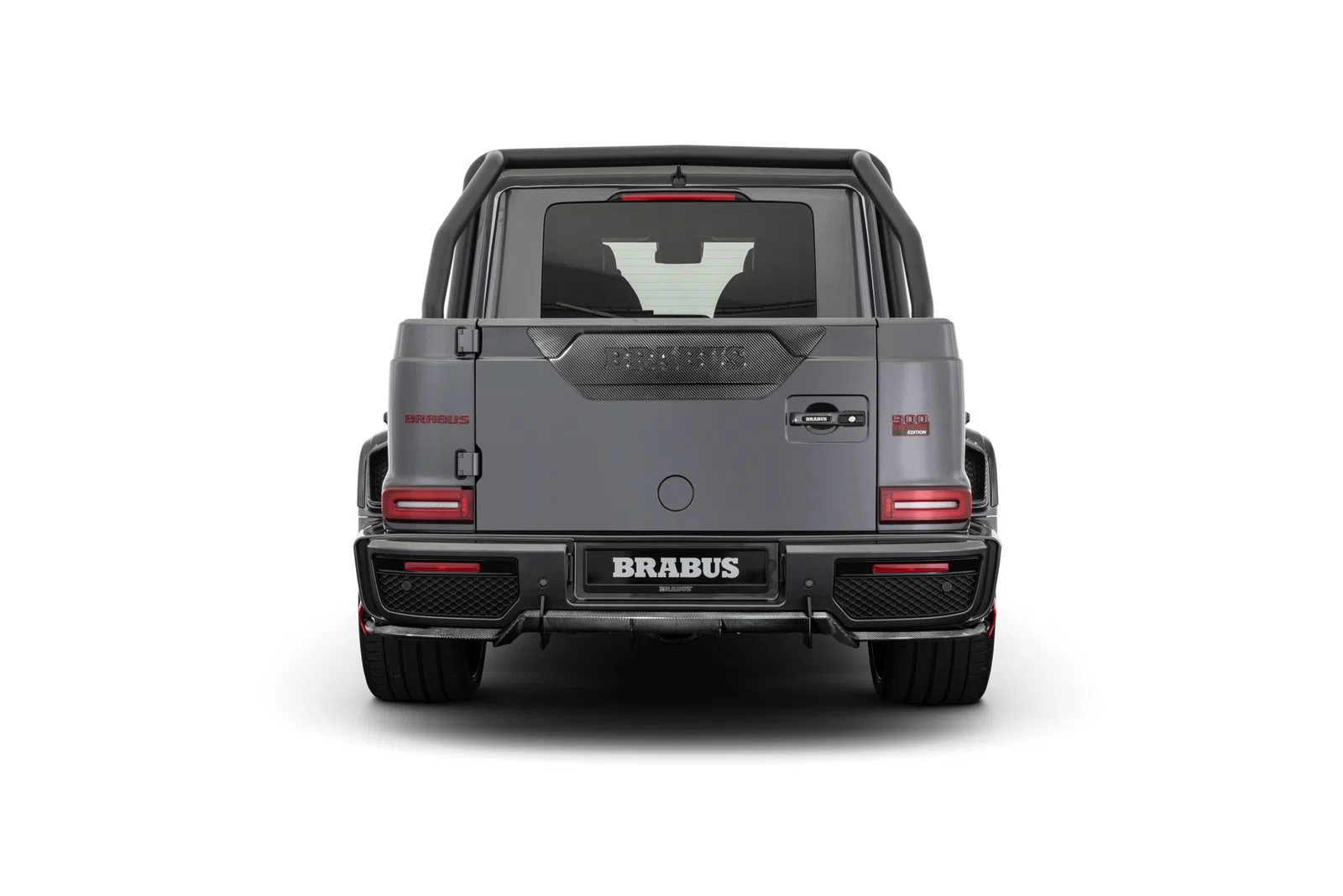 2023 BRABUS P 900 Rocket Edition, rear three-quarter view, Rocket Gray Metallic