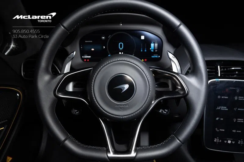 2023 McLaren Artura interior, steering wheel