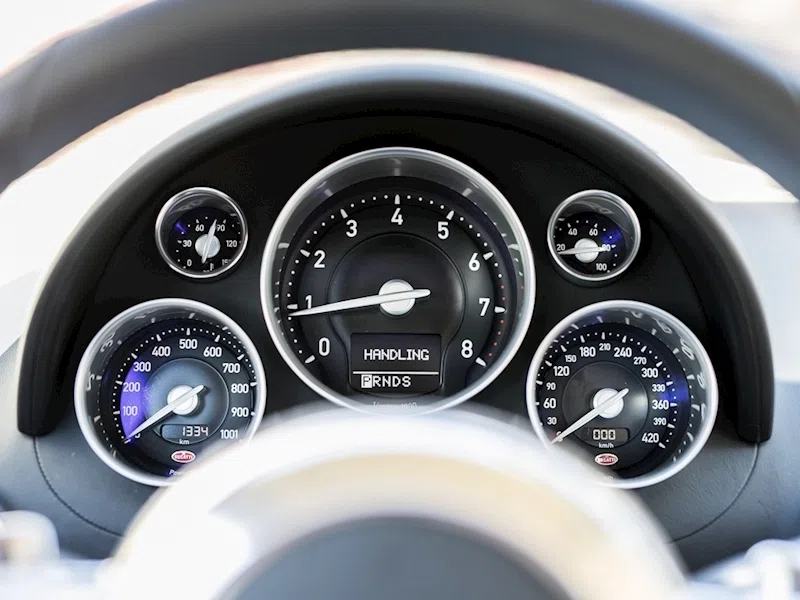 2007 Bugatti Veyron 16.4 interior, Cream Leather
