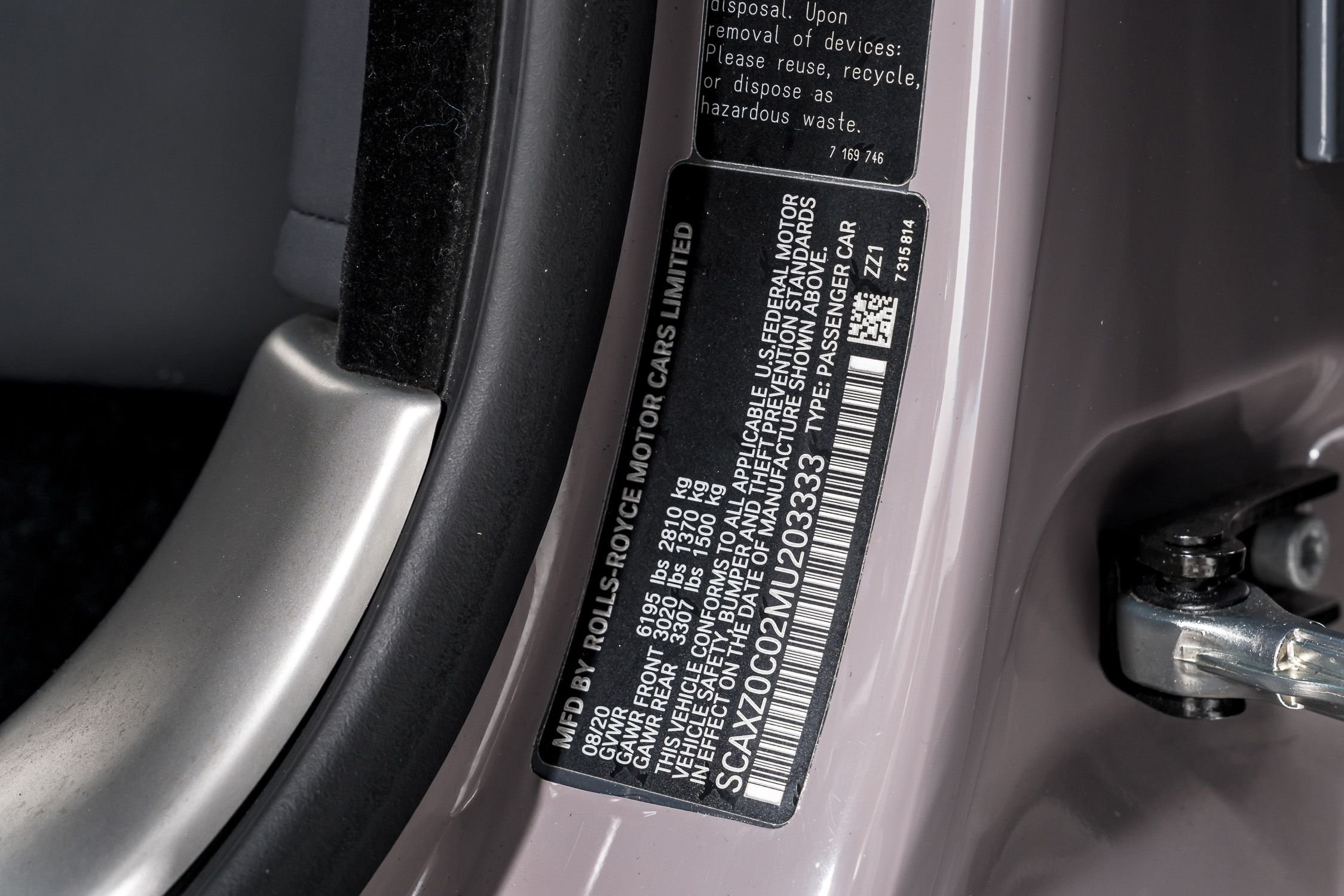 2021 Rolls-Royce Wraith Kryptos Collection, 12/20