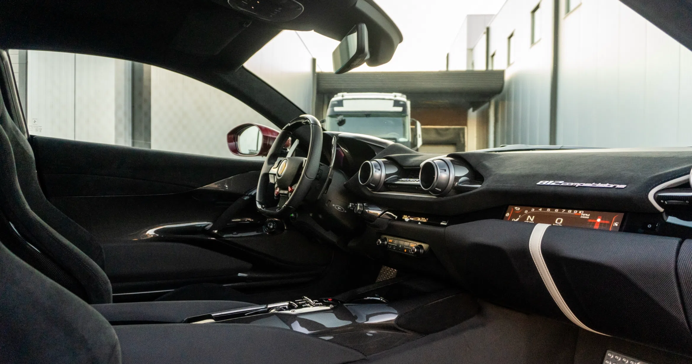 2022 Ferrari 812 Competizione interior, dashboard