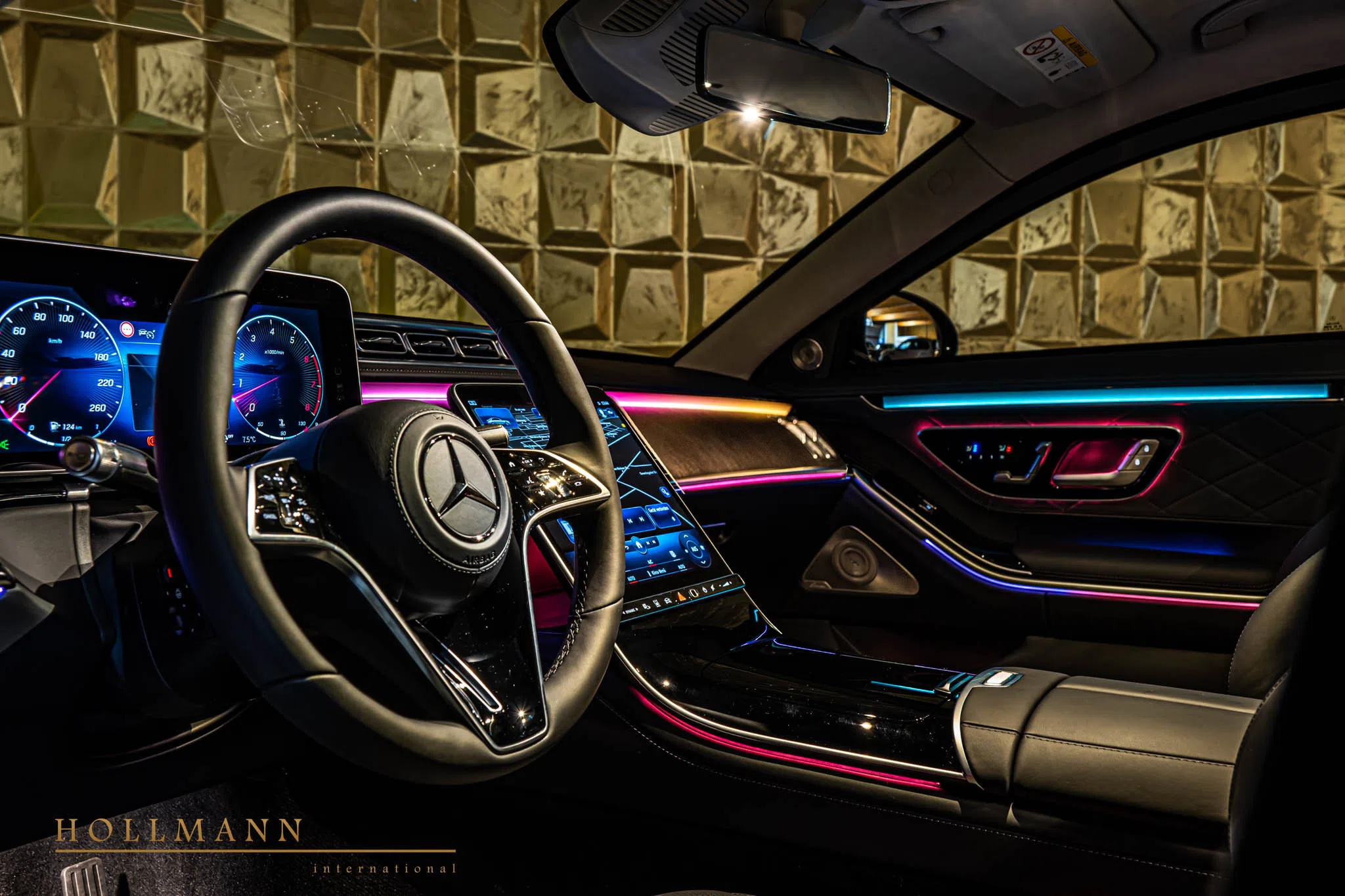 2023 Mercedes-Benz S 680 4MATIC GUARD VR10 interior, dashboard, Leather Black