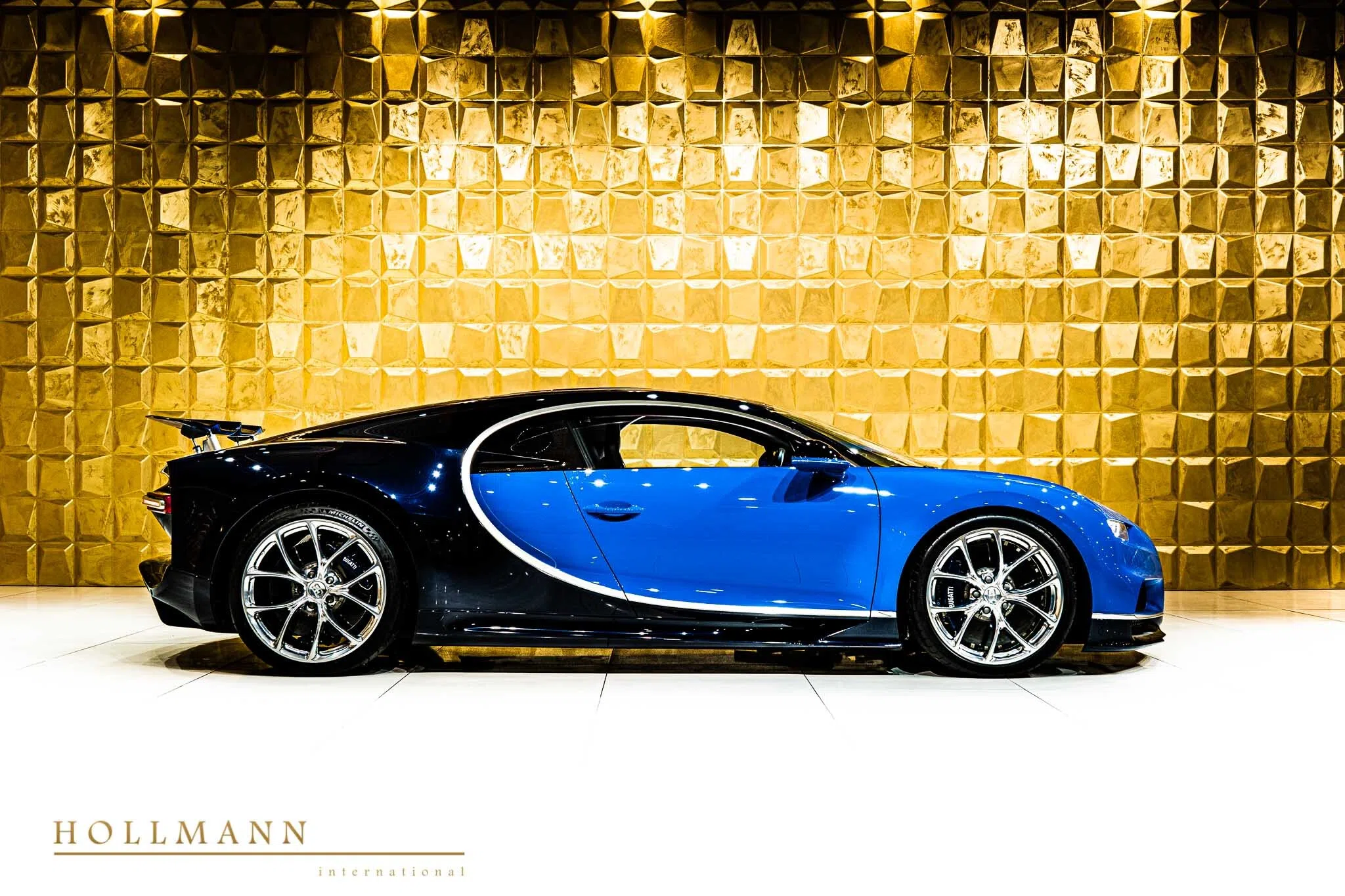 2018 Bugatti Chiron for sale, exterior, Atlantic Blue + Racing Blue