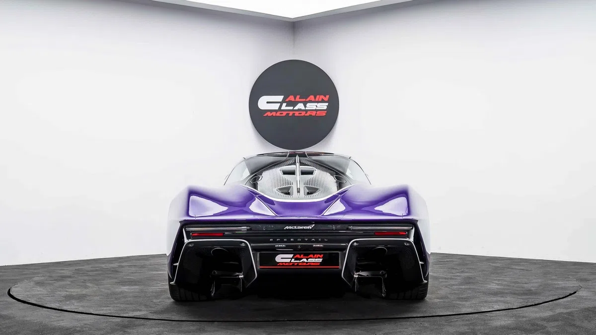 2020 McLaren Speedtail for sale, exterior, Mauvine Blue