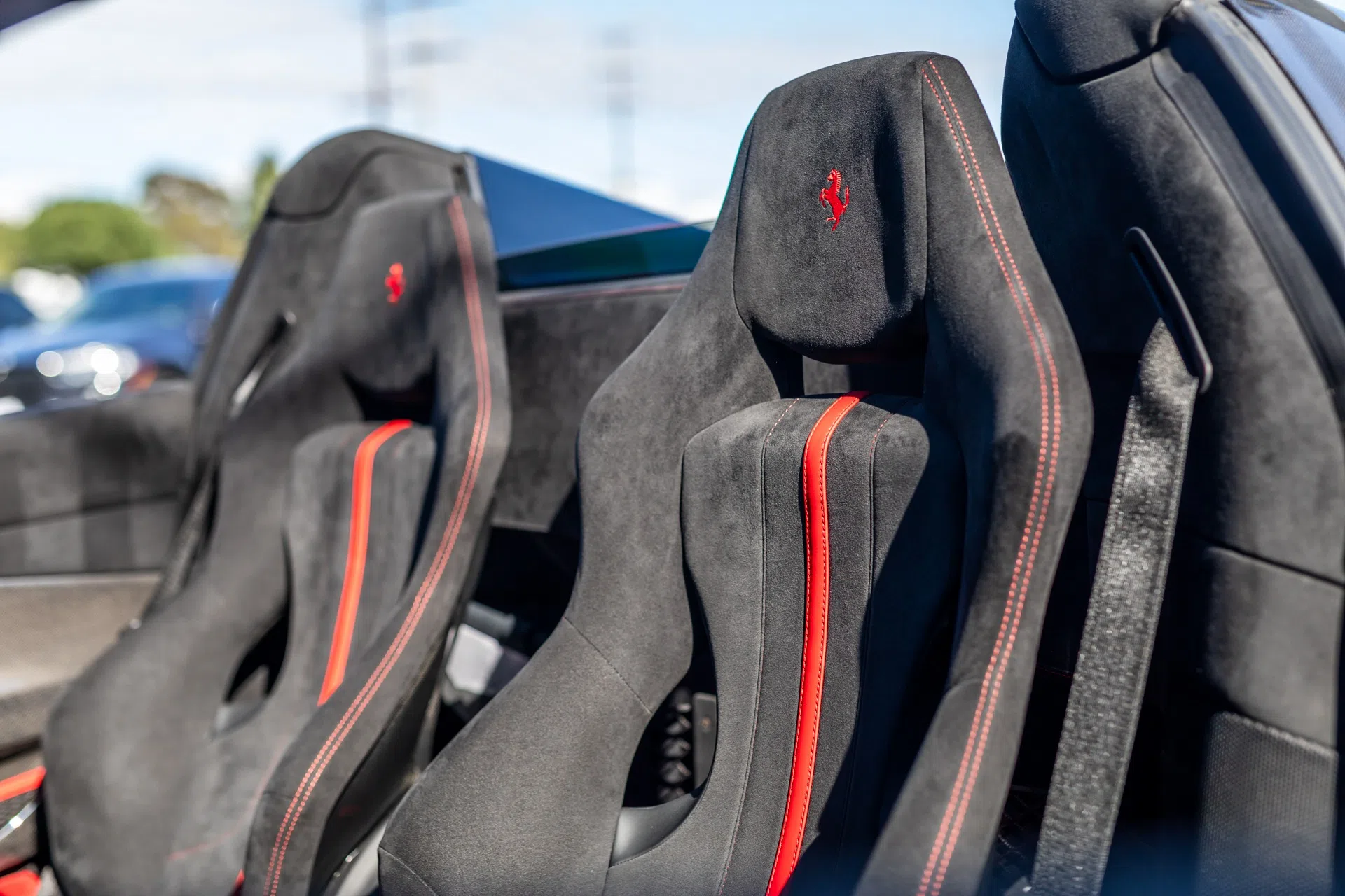 2020 Ferrari 488 Pista Spider interior, seats