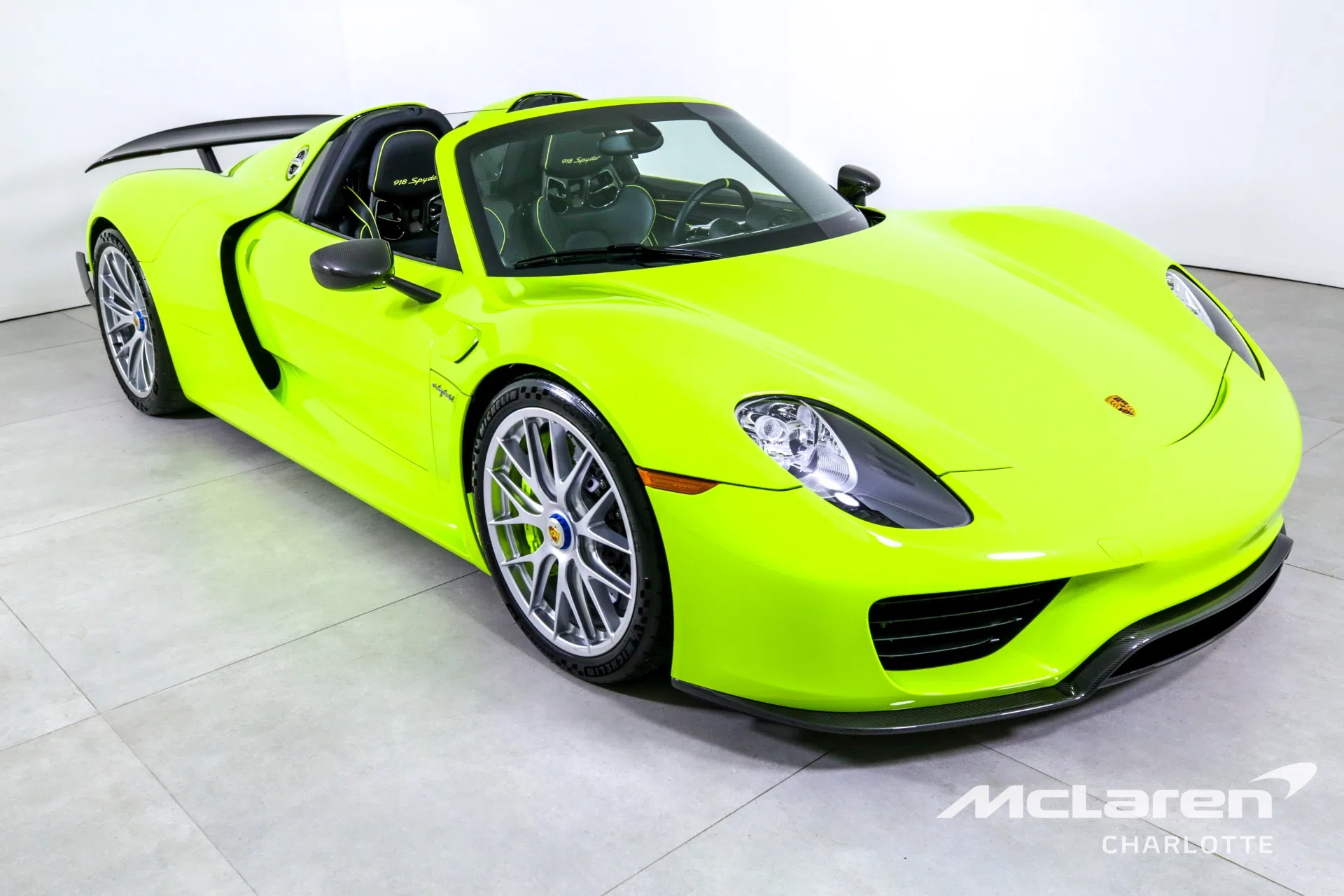 2015 Porsche 918 Spyder for sale, exterior, PTS Acid Green