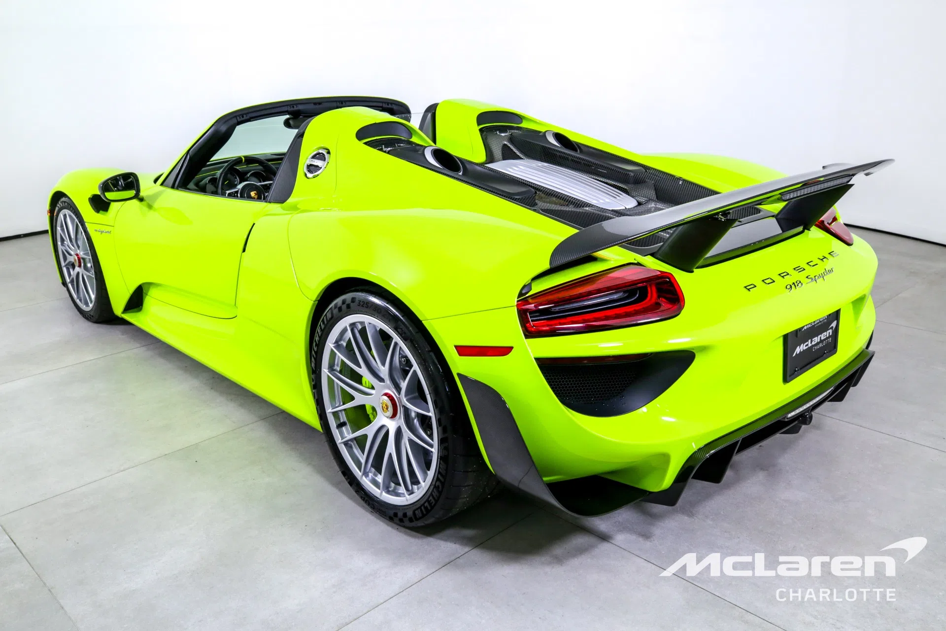 2015 Porsche 918 Spyder for sale, exterior, PTS Acid Green