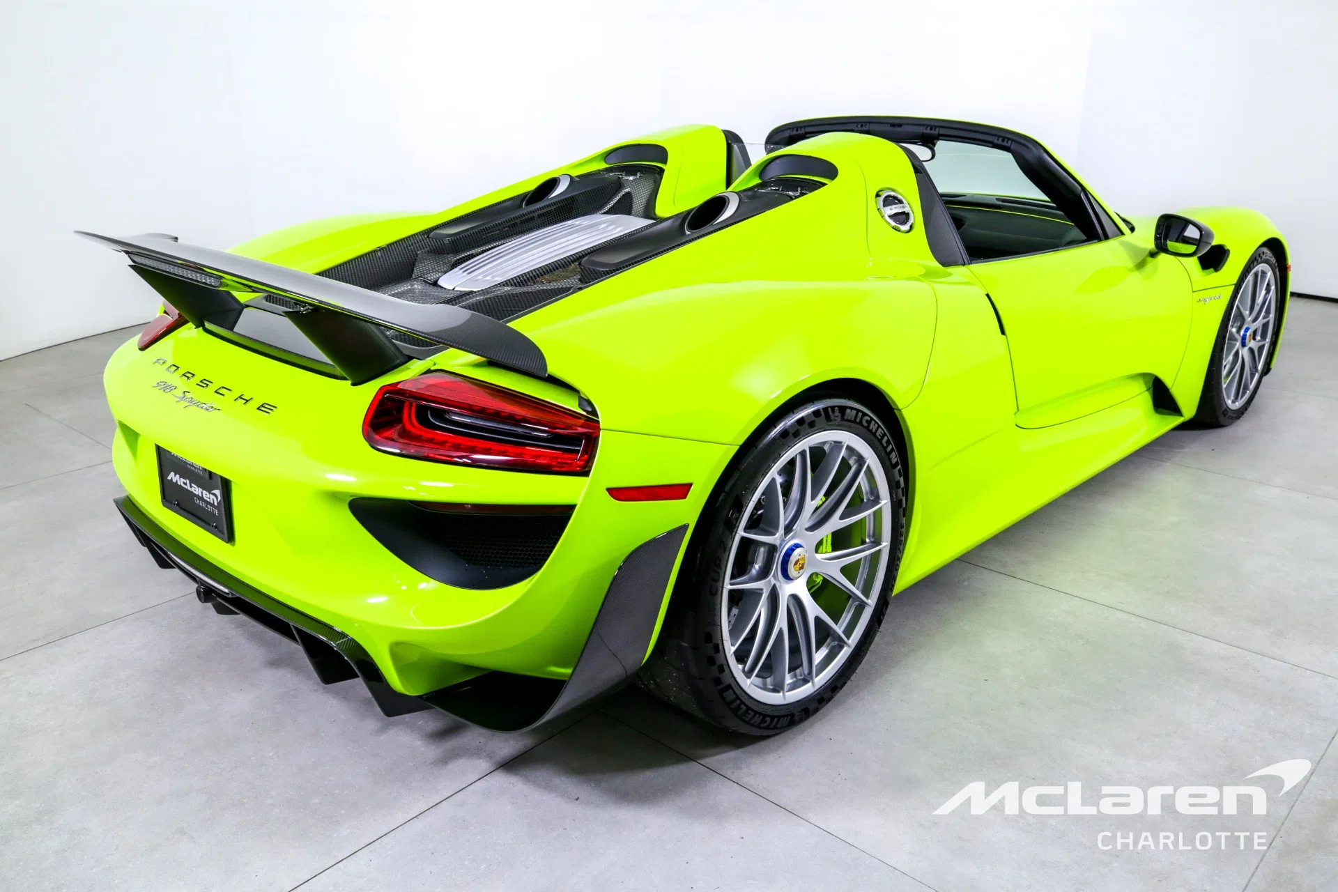 2015 Porsche 918 Spyder for sale, exterior, PTS Acid Green