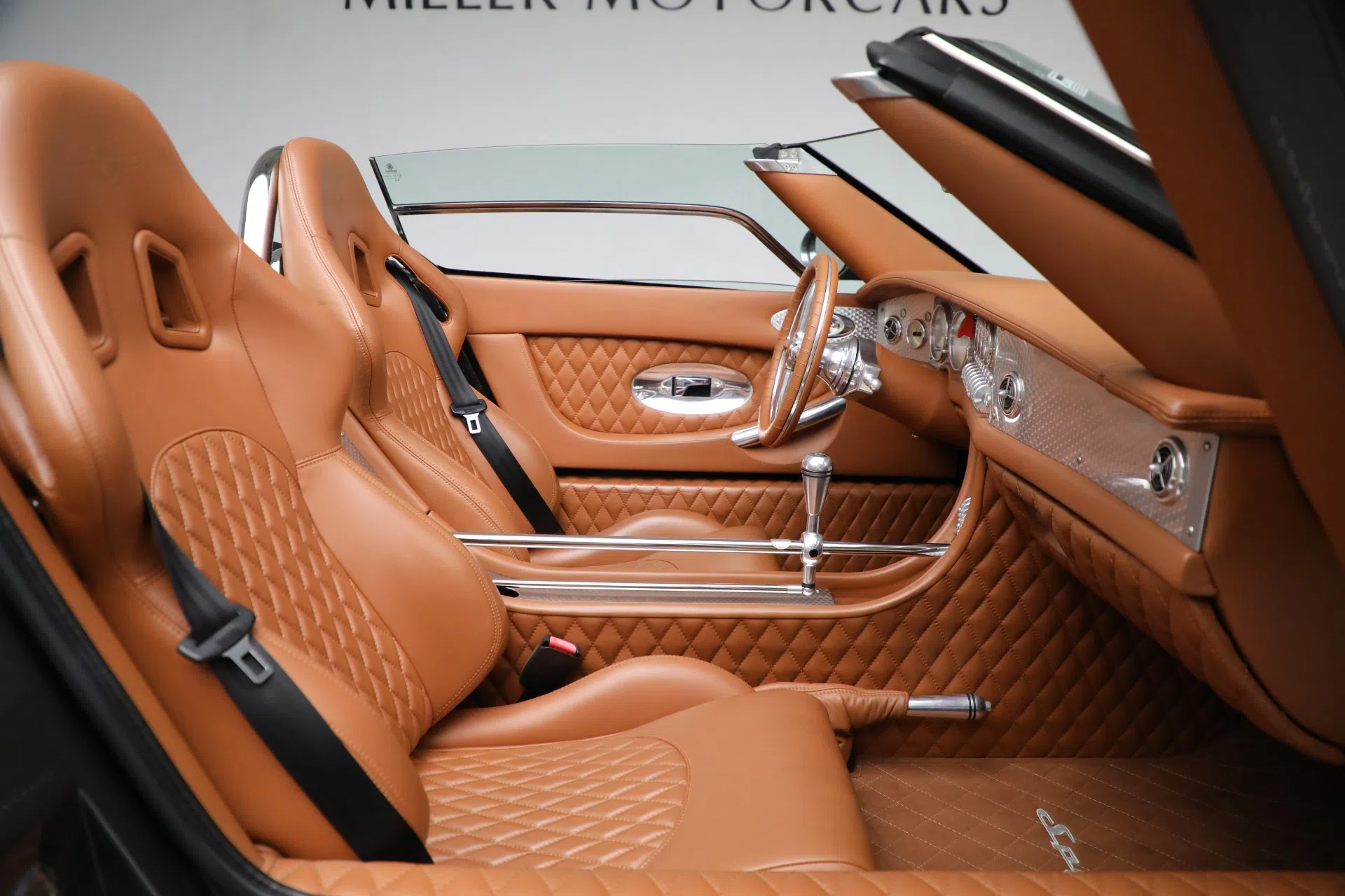 2006 Spyker C8 Spyder interior, seats, COGNAC