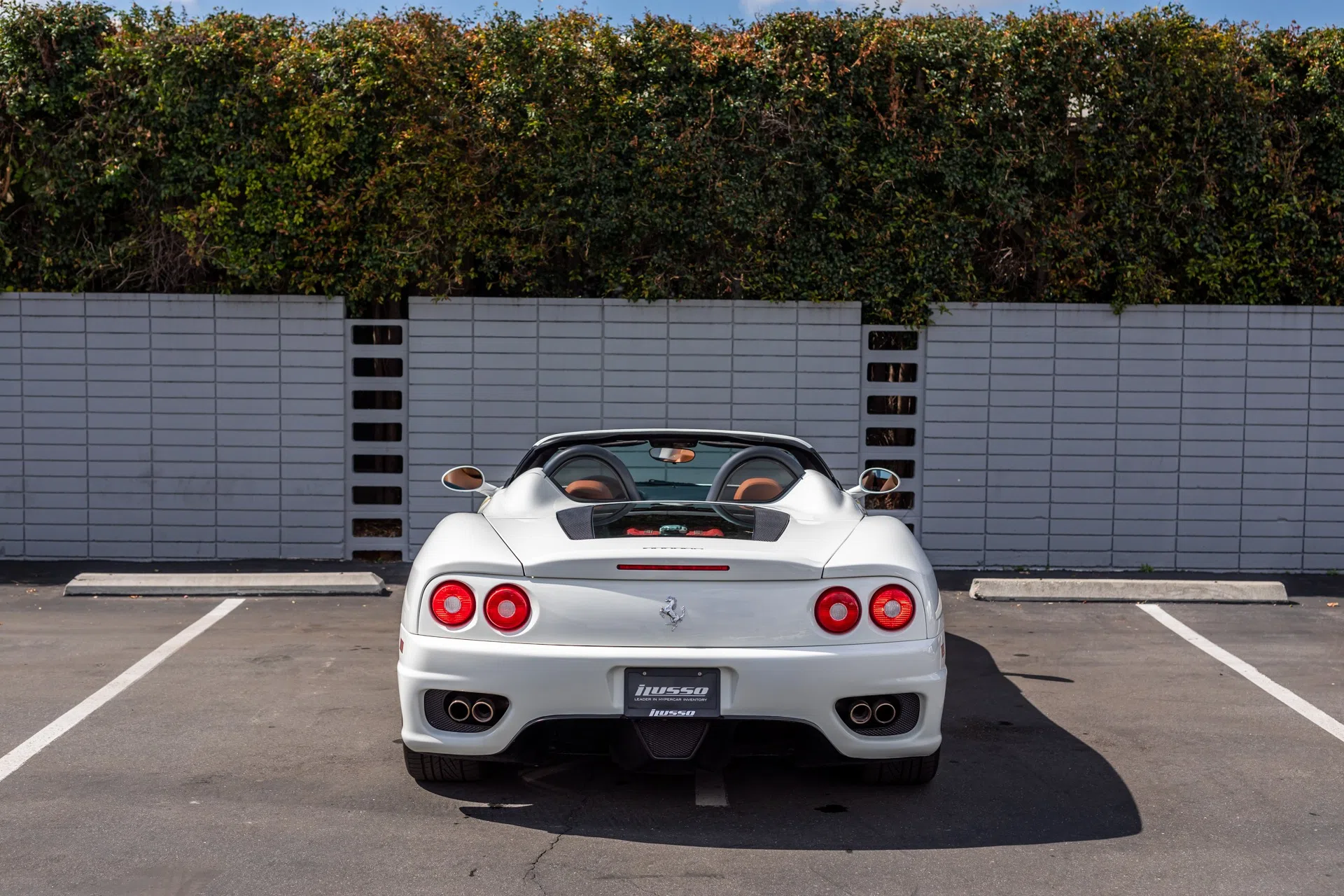 2004 Ferrari 360 Spider for sale, exterior, Bianco Avus