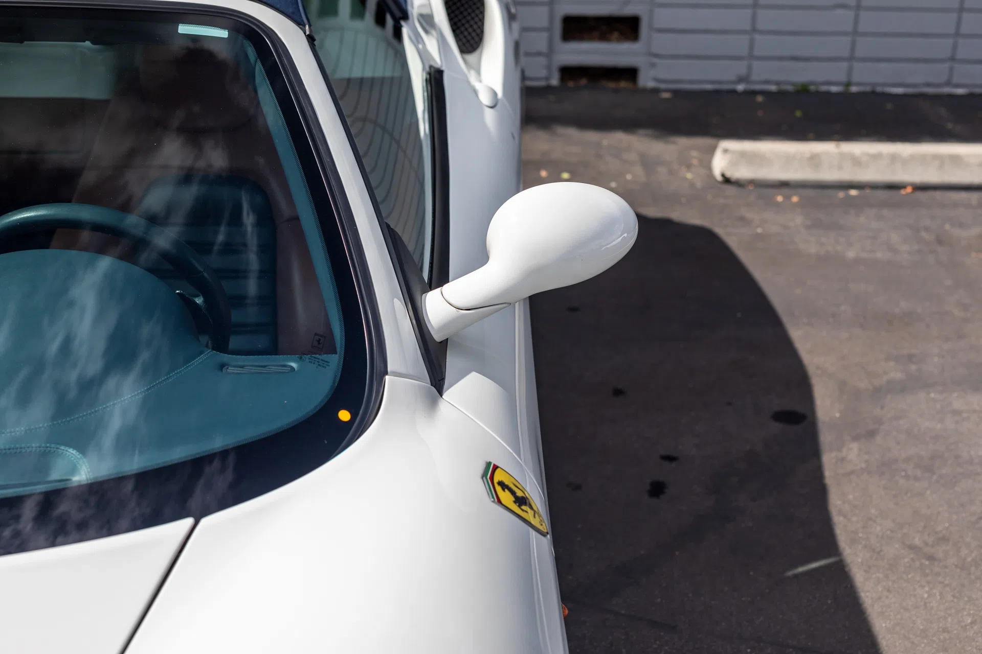 2004 Ferrari 360 Spider for sale, exterior, Bianco Avus