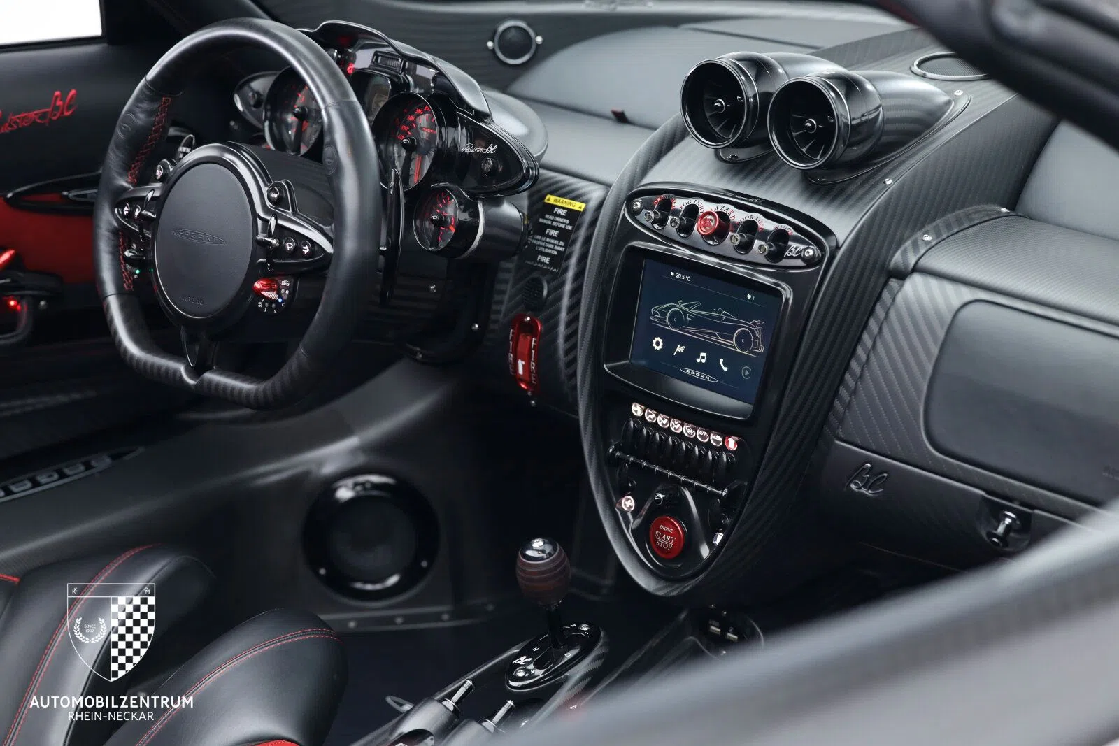 2024 Pagani Huayra Roadster BC20 interior, dashboard