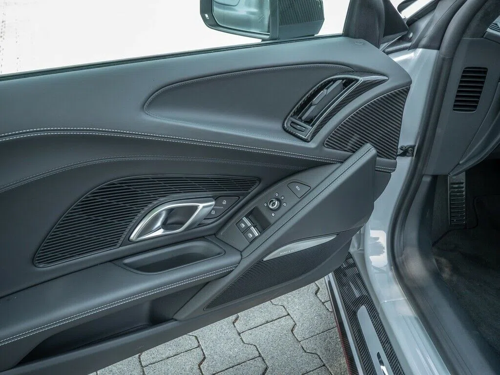 2019 Audi R8 Coupé V10 performance interior, door panel, Vollleder, Schwarz
