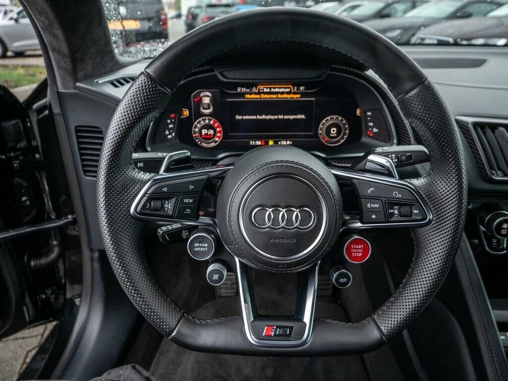 2016 Audi R8 V10 plus 5.2FSI interior, Vollleder, Schwarz