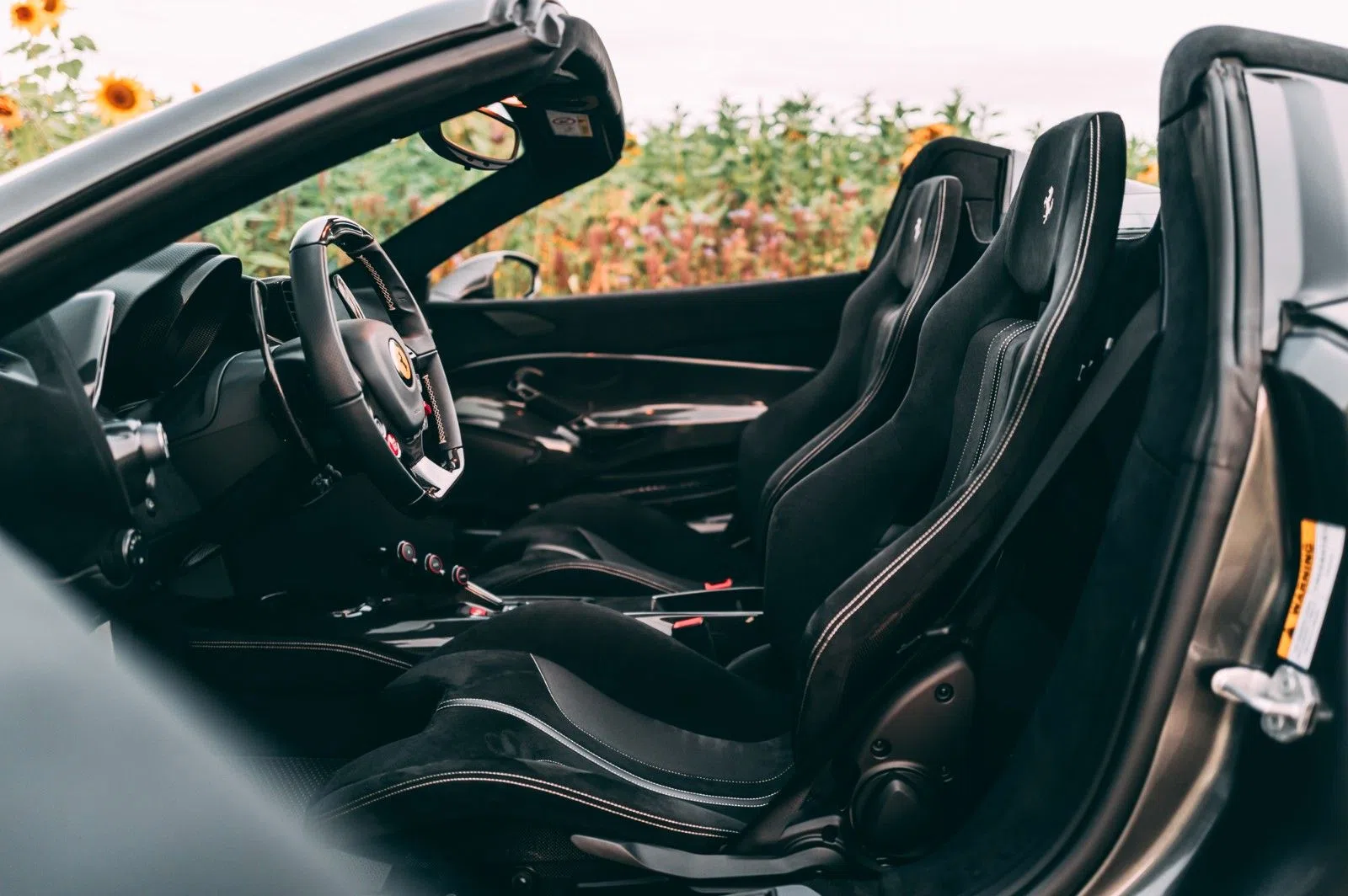 2020 Ferrari 488 Pista Spider interior, seats