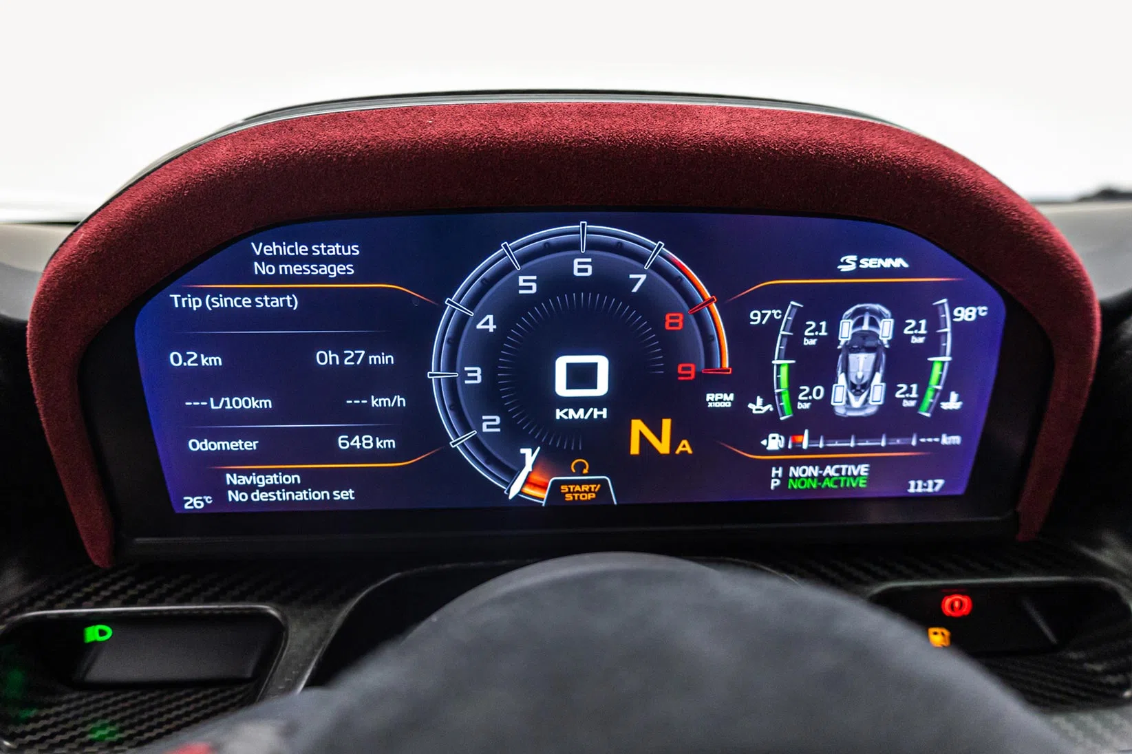 2019 McLaren Senna Ayrton Senna Edition 192 interior