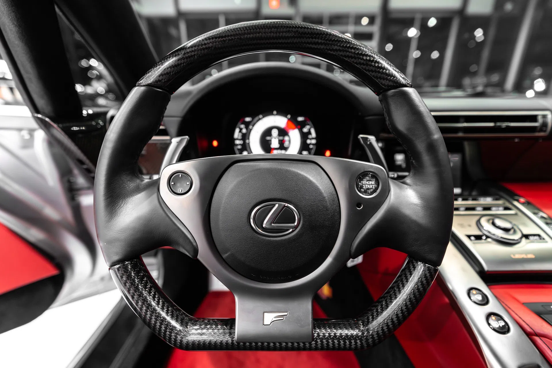 2012 Lexus LFA interior, steering wheel