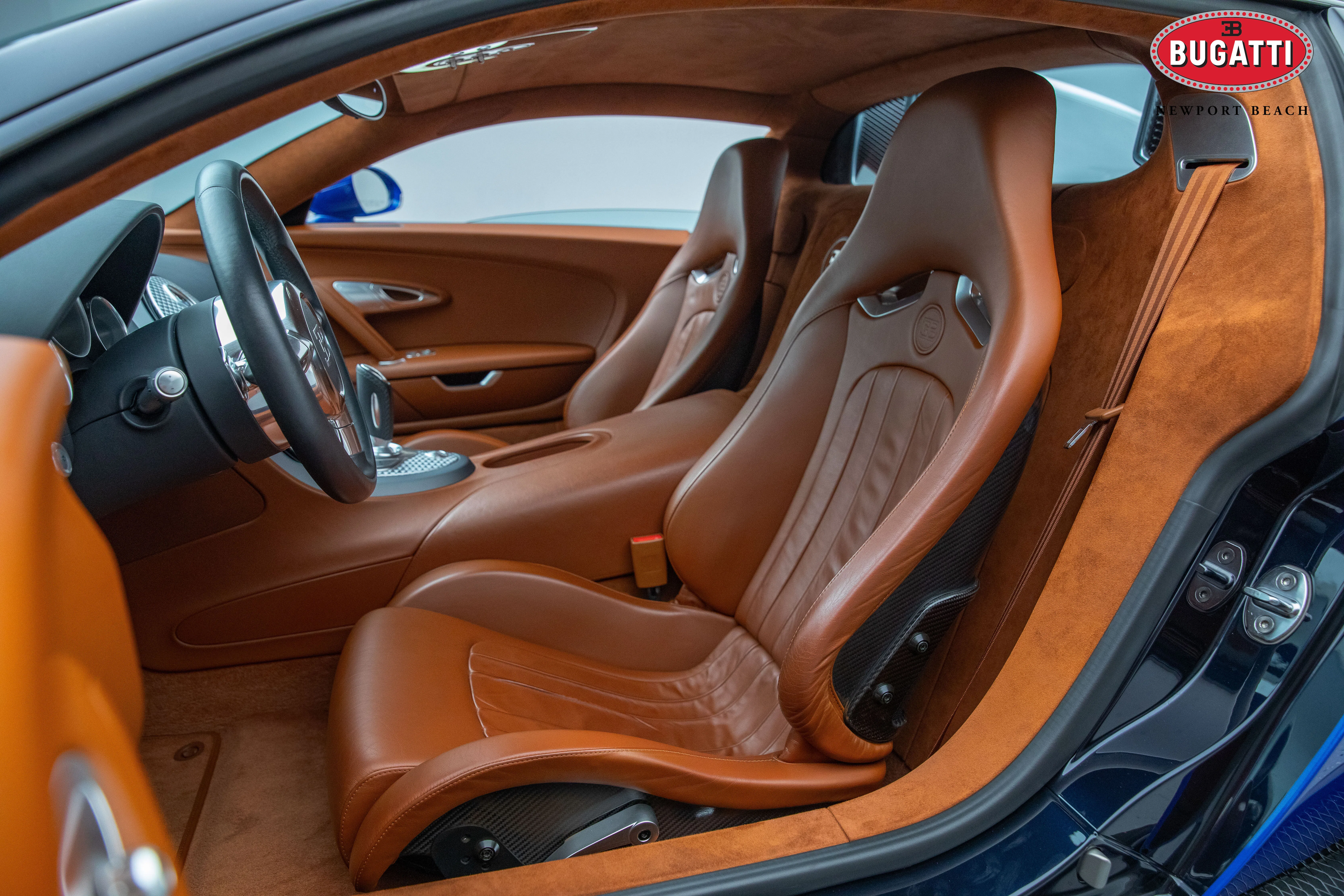 2008 Bugatti Veyron 16.4 interior, seats, Havanna