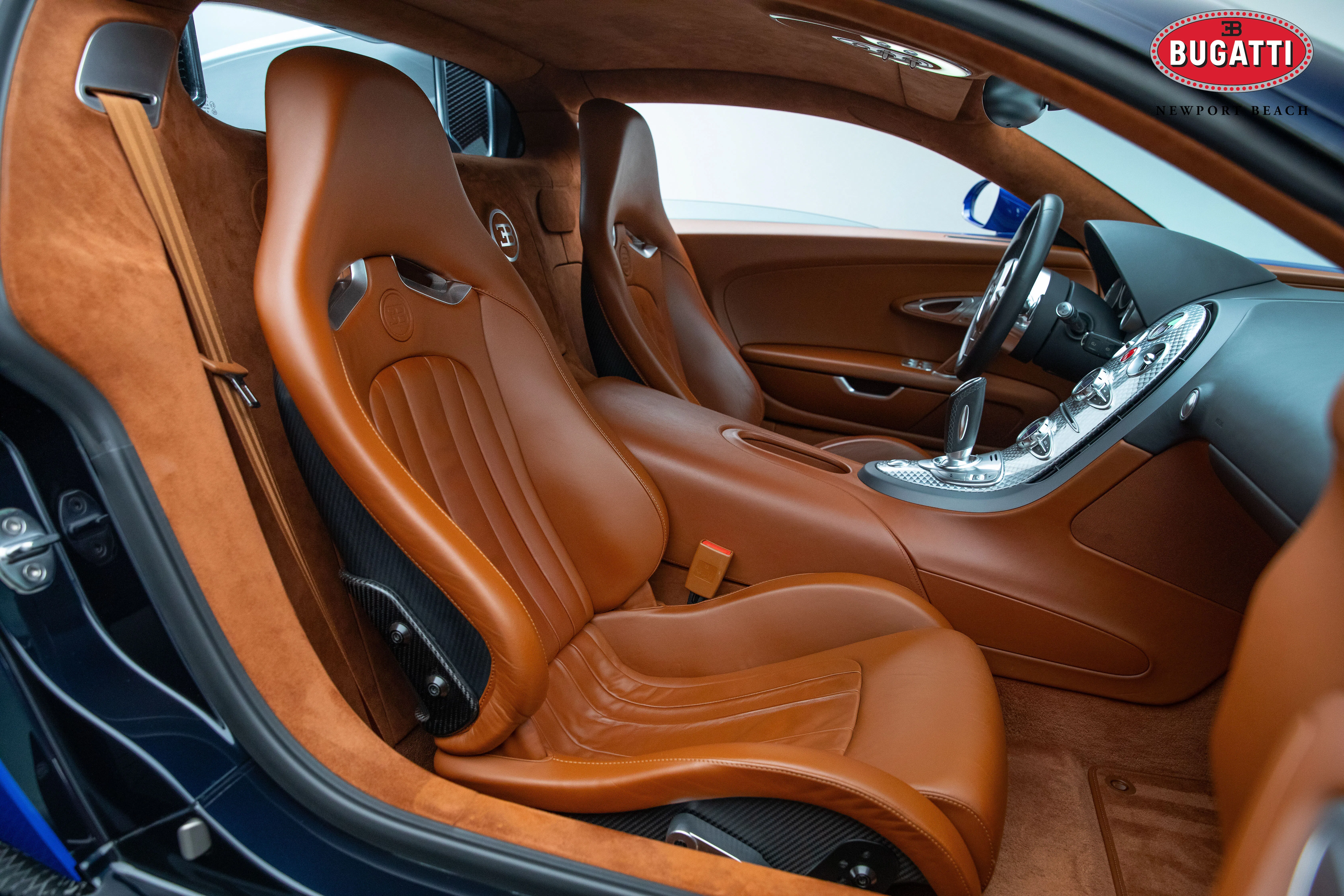 2008 Bugatti Veyron 16.4 interior, seats, Havanna