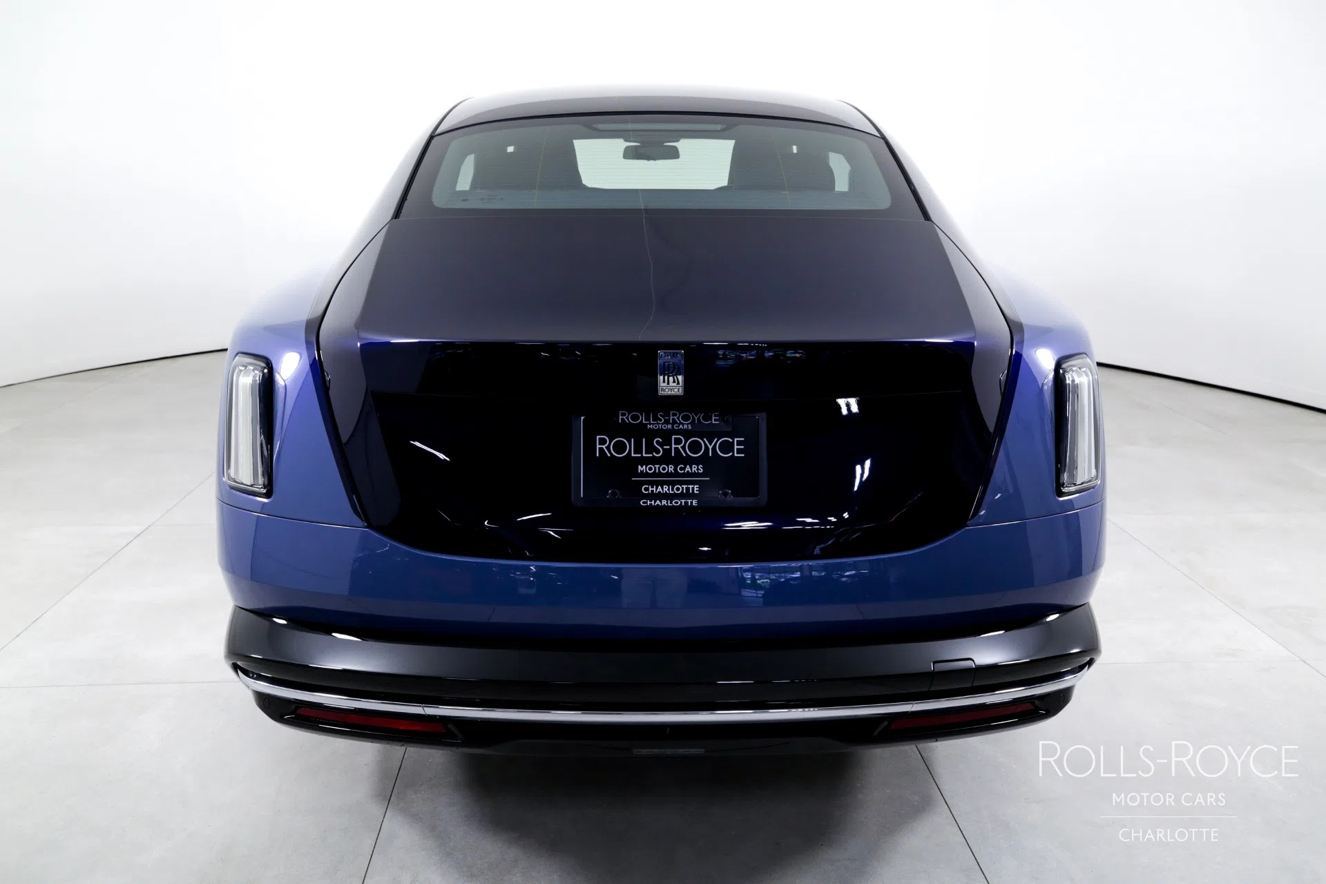 2024 Rolls-Royce Spectre for sale, exterior, Wittering Blue/Midnight Sapphire