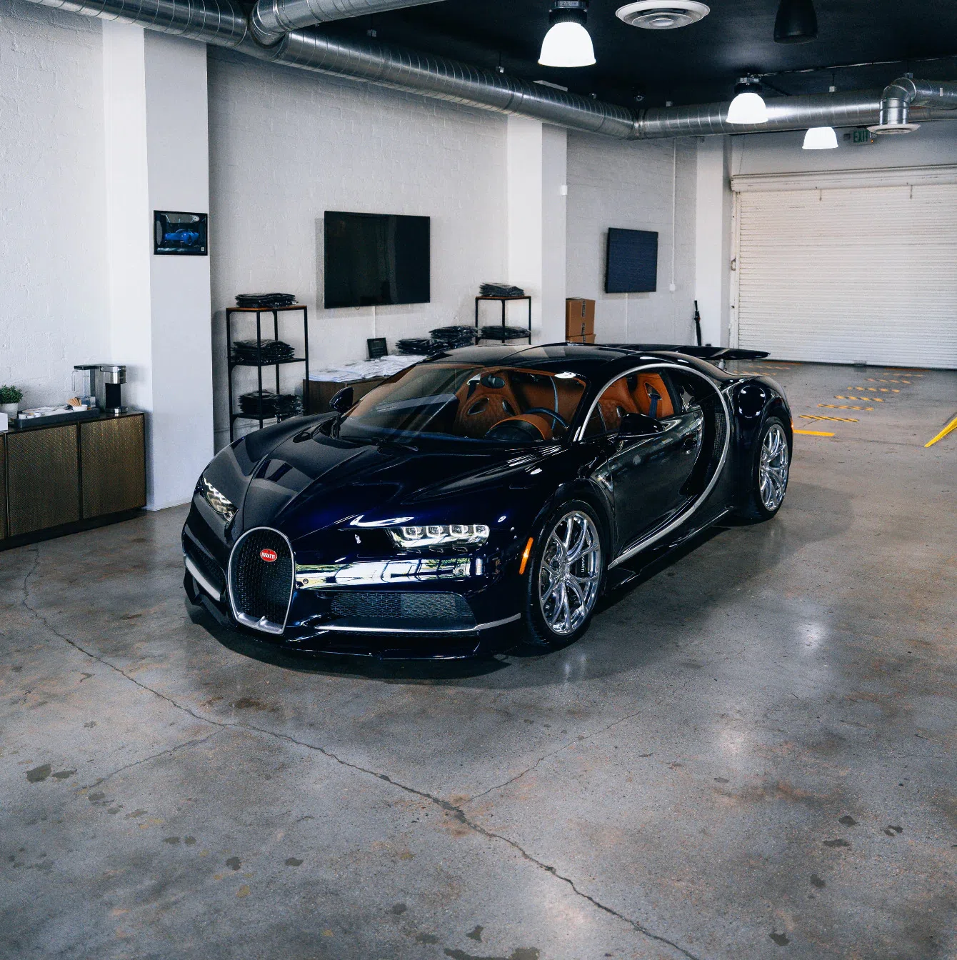 2018 Bugatti Chiron for sale, exterior, Atlantic Blue Metallic