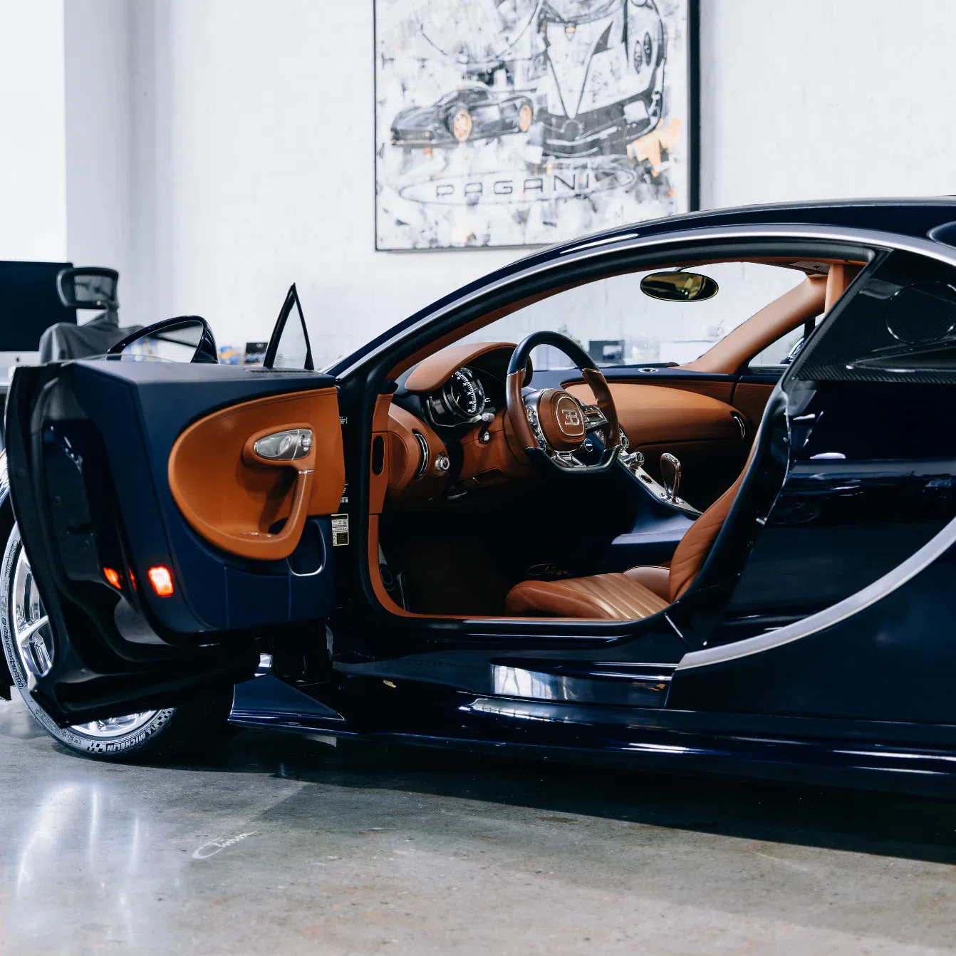 2018 Bugatti Chiron for sale, exterior, Atlantic Blue Metallic