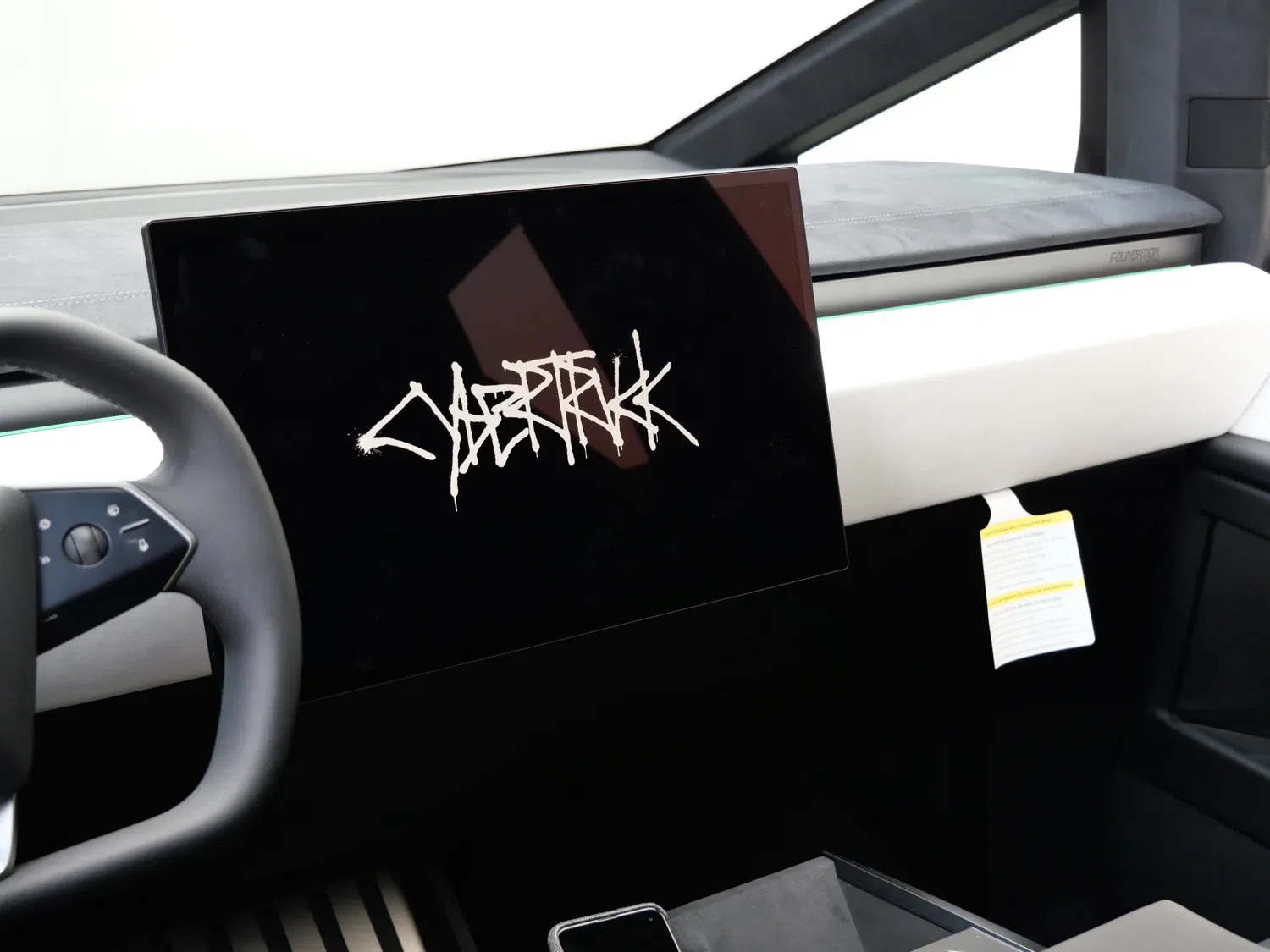 2024 Tesla Cybertruck interior, dashboard