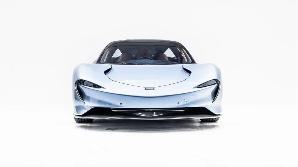 2020 McLaren Speedtail for sale, exterior, Polaris Blue