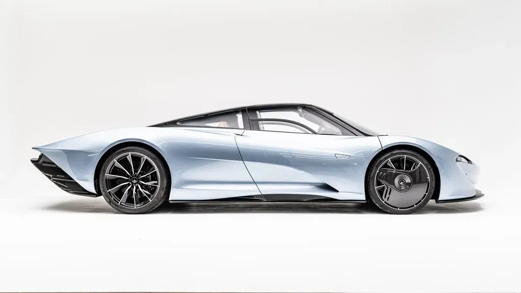2020 McLaren Speedtail for sale, exterior, Polaris Blue