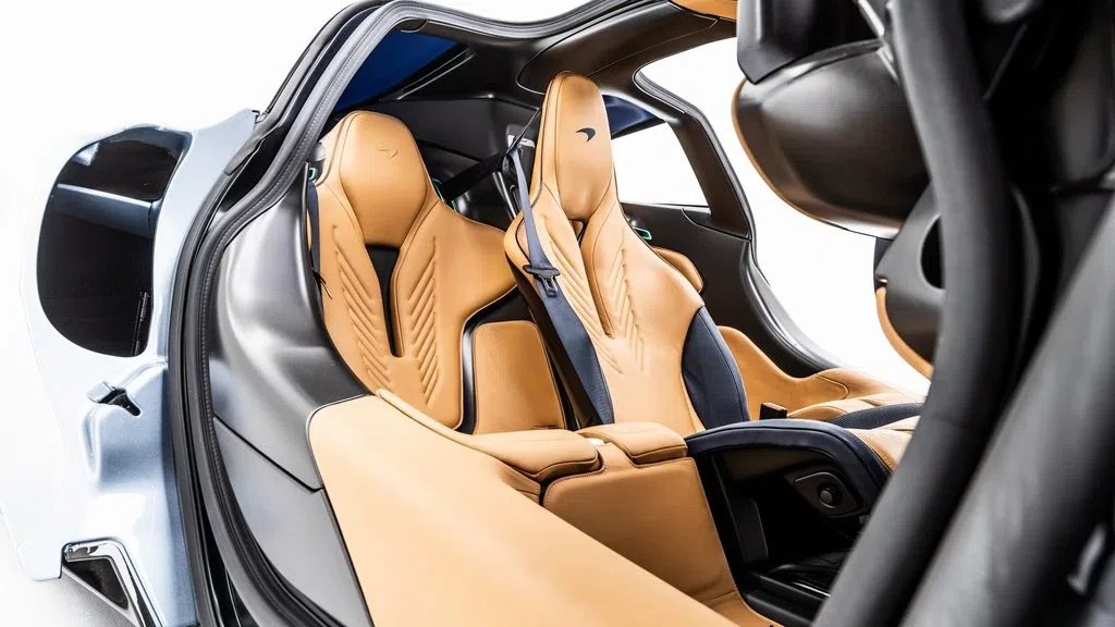 2020 McLaren Speedtail interior, seats, Natural Tan
