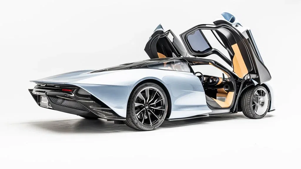 2020 McLaren Speedtail for sale, exterior, Polaris Blue