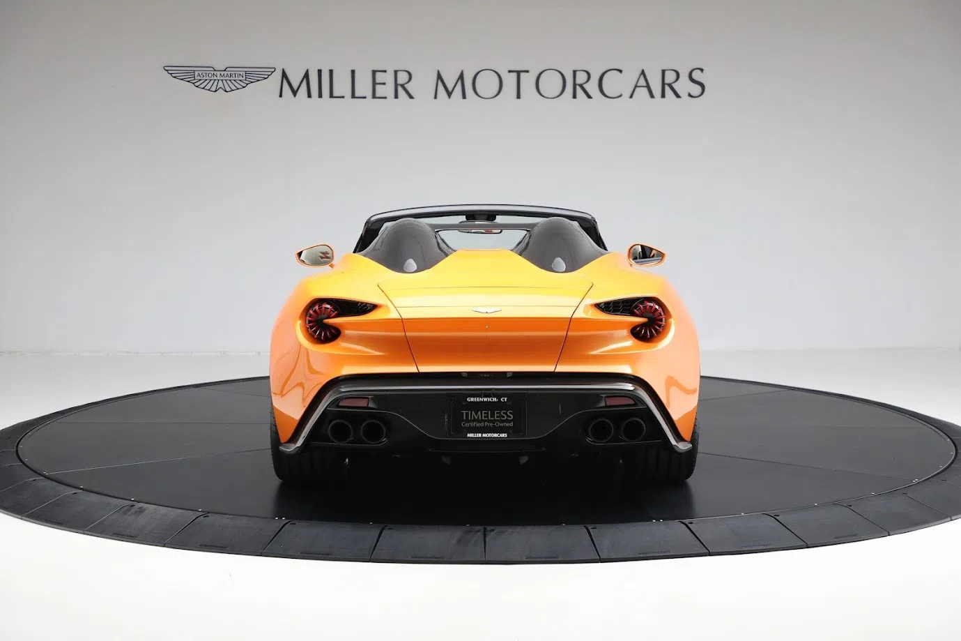 2018 Aston Martin Vanquish Zagato Speedster for sale, exterior, Cayucos Orange
