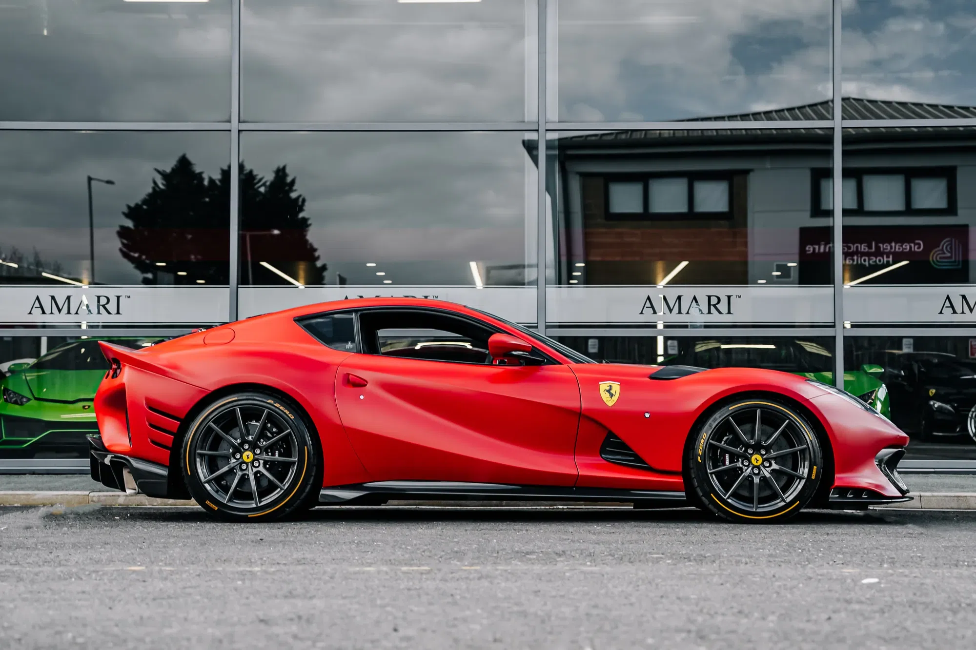 2023 Ferrari 812 Competizione for sale, exterior, Rosso F1 Opaco